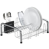 Escorredor de Louças Cromado com Porta Talheres Secador de Pratos Pia Cozinha Utimil